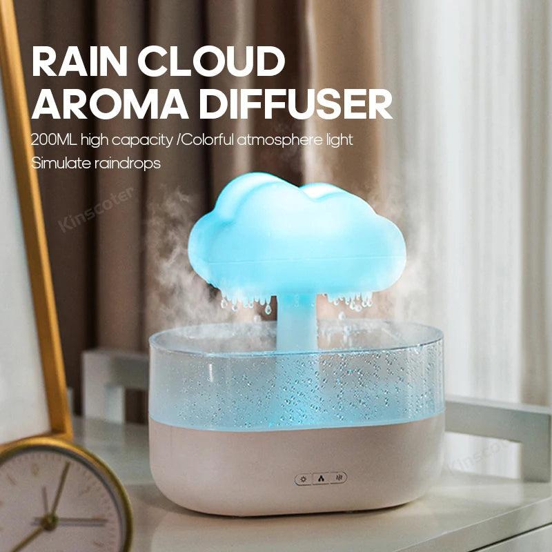 Rain Cloud Aroma Diffuser - LED Humidifier with mist effect
